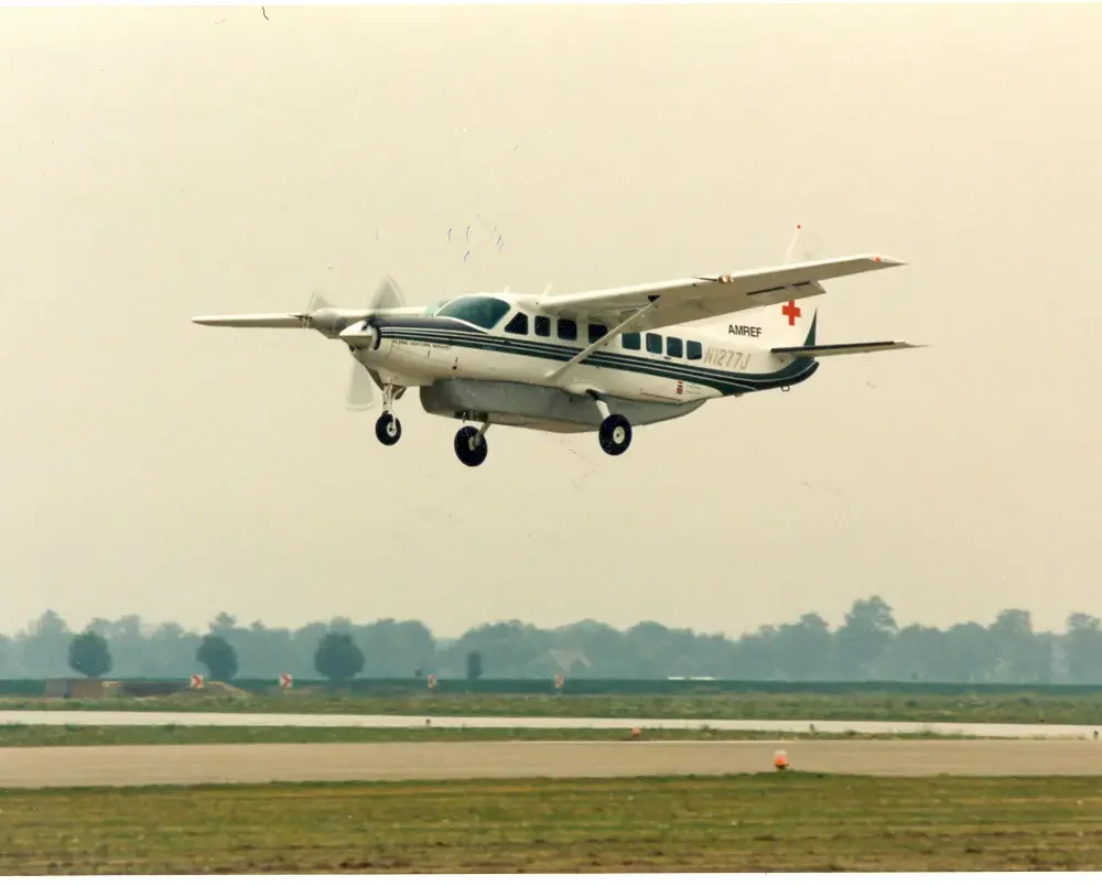 Amref flying doctors airplane